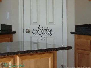 Pantry Kitchen Vinyl Wall Stickers Decals Words Letters Text 1014