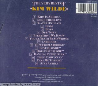 Kim Wilde The Very Best of Kim Wilde CD Comp RM EMI EMI