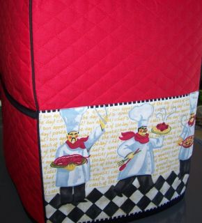 Bistro Chef 2 Pocket Quilted Cover KitchenAid Mixer New