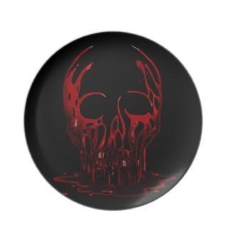 Bloody Skull Party Plates