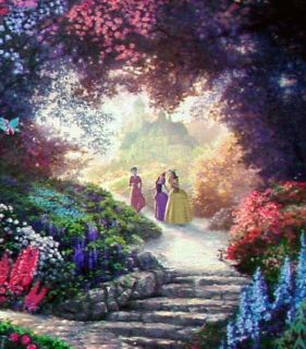Thomas Kinkade Disney Paintings Cinderella Wishes A P