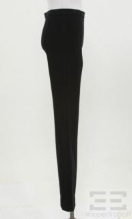 WOLFORD Black Seamed Stretch Knit Pants Size 34