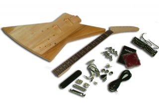 Build your own Guitar Kit  Explorer Style with Rosewood Neck  Complete