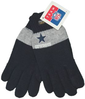 Knit gloves with soft warm lining. Cowboys and star logo are very