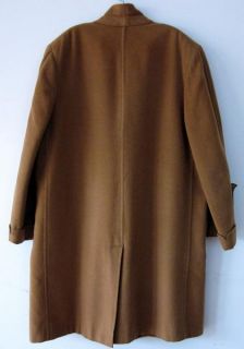 Vtg 1950s KNOX NY Camel 100% VICUNA Long DRESS COAT Jacket USA UNION
