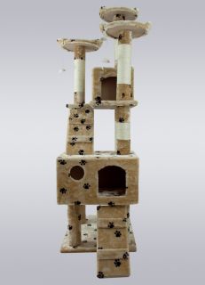 69 Cat Tree Furniture Post Condo House Scratcher Toy Bed Hammock 3