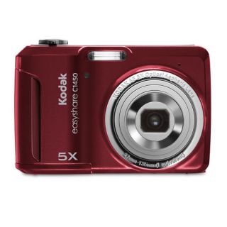 Kodak EasyShare C1450 Red 14MP Digital Camera 16GB Case More Bundle
