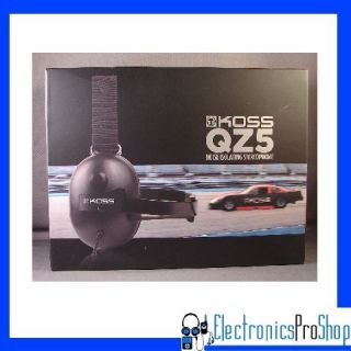 Koss QZ5 Race Tracker BK Black Closed Scanner Headphone Noise