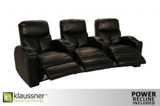 Klaussner 7 Seats Home Theater Seating Chairs Power