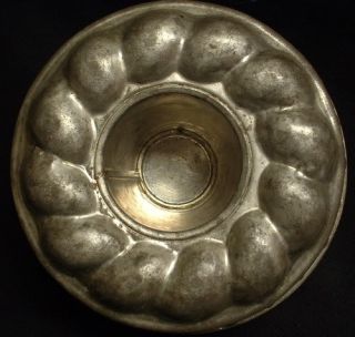 Antique 103 Kreamer Tin Pudding Bread Food Mold Lid