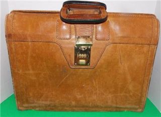 Vintage Korchmar Leather Specialty Co Briefcase Attache Case Brown
