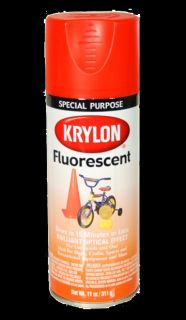 Krylon 3101 Red Orange Fluorescent Color Spray Paint