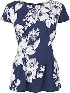 Phase Eight Felisia placement floral top Ink   