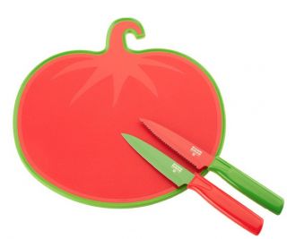 Kuhn Rikon Paring Knife Set with Tomato Cutting Board