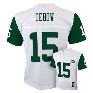 Tim Tebow New York Jets Kids Boys NFL Youth Jersey White Medium 10 12
