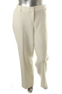 Charter Club New Ivory Stretch Classic Fit Slim It Up Trouser Pants