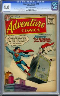 Papp art. 1st appearance of Krypto the Superdog in the Superboy story