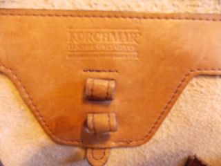 Vintage Korchmar Leather Specialty Co Briefcase Attache Case Brown