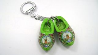 One Wooden Shoes Keyring Wedding Party Favor KYM002