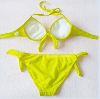 New Sexy Women Push Up Padded Beach Bikini Tie Bow Swim Size s M L