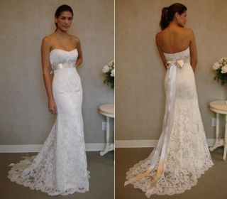 New Stock White Lace Wedding Dress Size 6 8 10 12 14 16