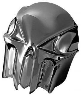 Kuryakyn Skull Horn Cover Black Chrome Harley 92 10