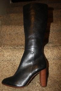 Pour La Victoire Imari Stove Pipe Boots in Black Womens Size 8 5 New