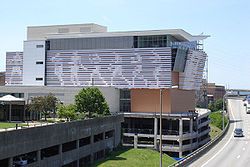 The Muhammad Ali Center , alongside Interstate 64 on Louisville s