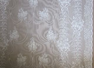 Victorian Design c1910 Cream Lace Curtain Panel Kyle 2 1M 84