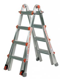 17 1A Little Giant Ladder Classic w/ Leg Leveler & WHEELS levelizer
