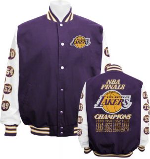 Los Angeles Lakers Commemorative Championship Varsity Jacket