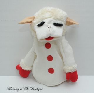 Shari Lewis Lamb Chop Plush Lamb Puppet Toy Aurora