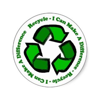 Recycle I Can Make A Difference Sticker