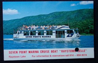 1970s Raystown Belle Cruise Boat Raystown Lake PA PC