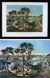 Print Staten Island and The Narrows Fort Hamilton New York City