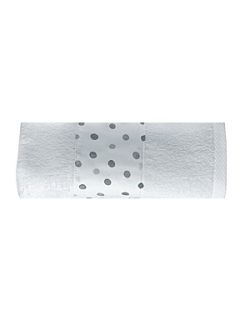 Pompom bath linen range in silver   