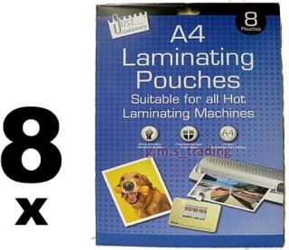 Quality Strong A4 Hot Laminating Pouches Sheets 160 Mic