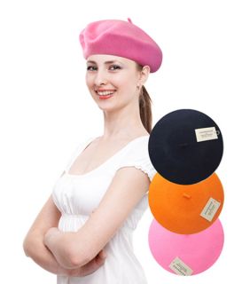 Ladys Solid Colors Wool Beret in 27 Colors WH4010