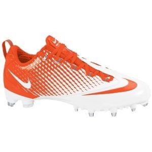 Nike Vapor Carbon LX Lacrosse Football Cleats Sz 11 White Game Orange
