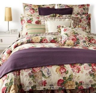 Ralph Lauren Lake House Purple King Bed Blanket