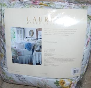 Ralph Lauren Home Lake Floral Twin Comforter New 1st Retail $240