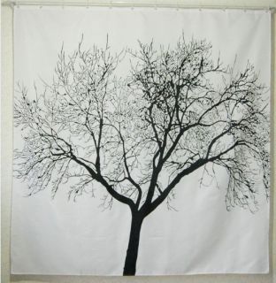 Landscape Big Tree Fabric Shower Curtain A3011