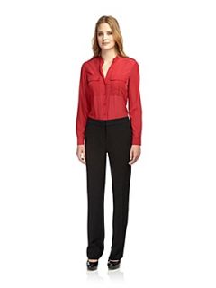 Planet Ruby red utility blouse Red   
