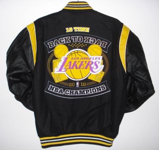 La Lakers Champion Wool Leather Reversible Jacket S