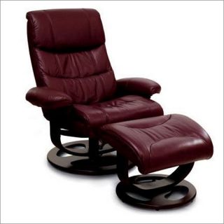 Lane Furniture Rebel Recliner and Ottoman in Maroon Recliner New