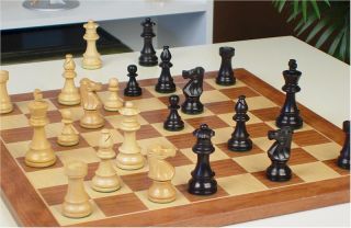 Lardy Chess Set Ebonized Walnut Board 3 75 King