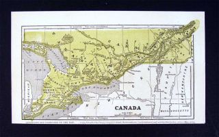 1853 Morse Map Canada East & West Ontario Quebec Montreal Toronto
