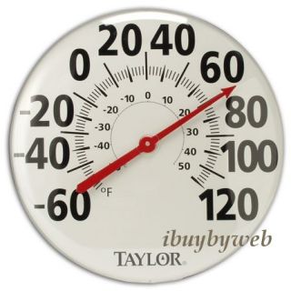 Taylor 681 Large Metal Outdoor Dial Thermometer New