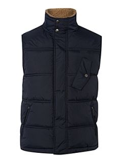 Howick Woodbury borg gilet Navy   