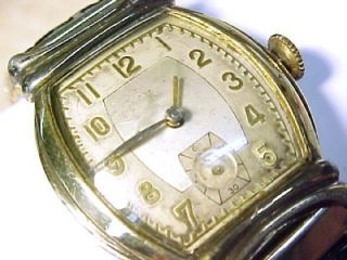 Latham ~ Vintage Mens Wristwatch; 17 Jewels; Yellow Gold Plated Bezel